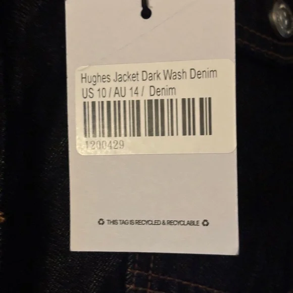 Princess Polly Dark Blue Jean Jacket - Picture 7 of 13